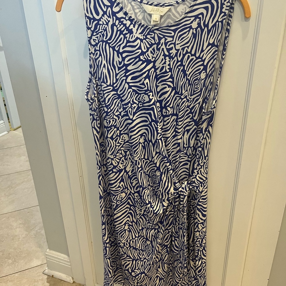 Lilly Pulitzer Blue and White Patterned Dress